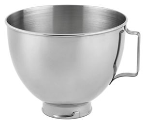 4.5 Qt/ 4.28 L Brushed Stainless Steel Bowl
